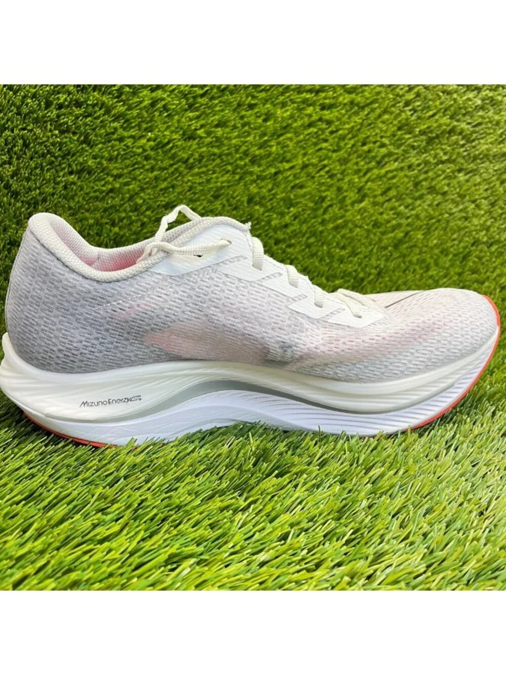 Mizuno Wave Rebellion Flash 2 Mens Size 10.5 White Gray Running Shoes Sneakers_4